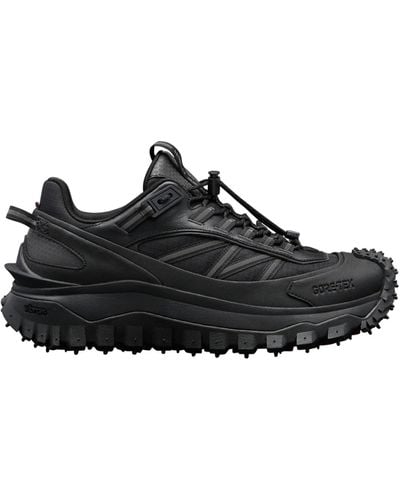 Moncler Trailgrip Gtx Canvas & Leather Sneaker - Black