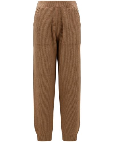 Moncler Wool & Cashmere Pants - Brown