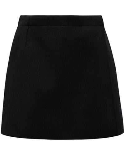Moncler Wool Mini Skirt - Black