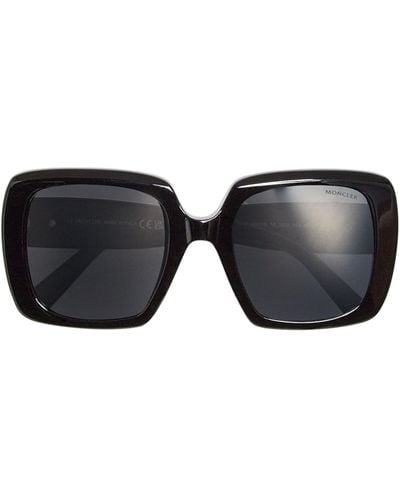 MONCLER LUNETTES Blanche Squared Sunglasses - Black