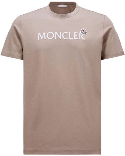 Moncler Logo T-shirt - Natural