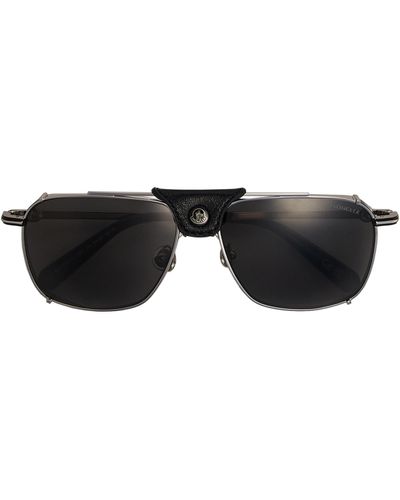 MONCLER LUNETTES Gatiion Navigator Sunglasses - Black