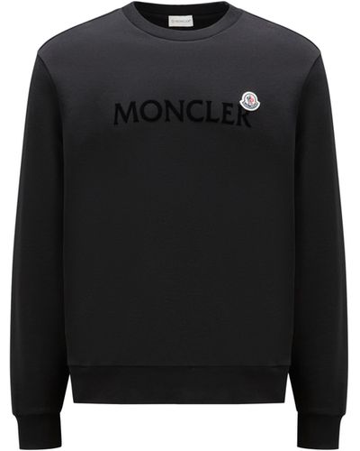 Moncler Logo Patch Sweatshirt Black