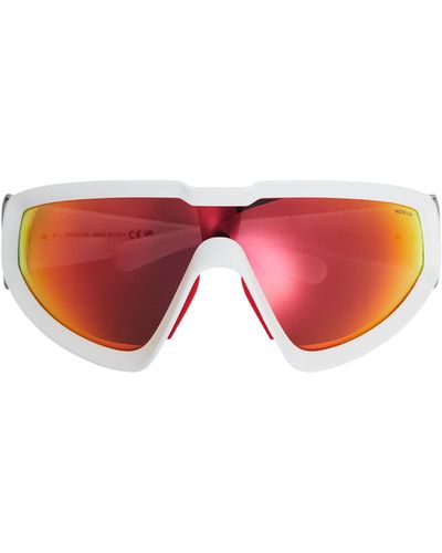 MONCLER LUNETTES Wrapid Shield Sunglasses - Red