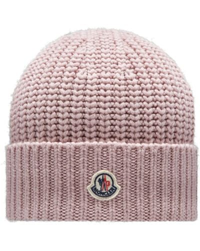 Moncler Wool Beanie - Pink