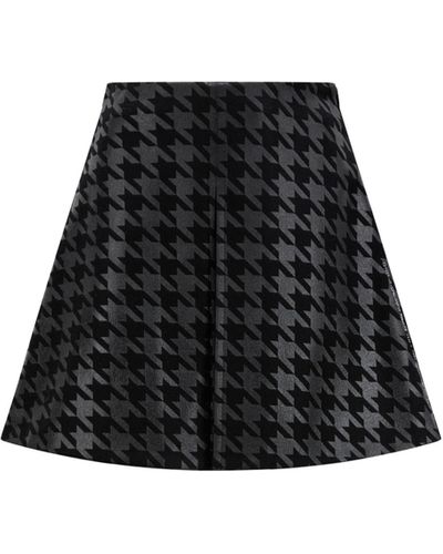 MONCLER X FRGMT Houndstooth Mini Skirt - Black