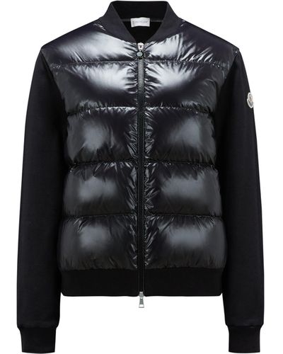 Moncler Padded Zip-up Sweatshirt - Black