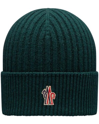 3 MONCLER GRENOBLE Cashmere Beanie - Green