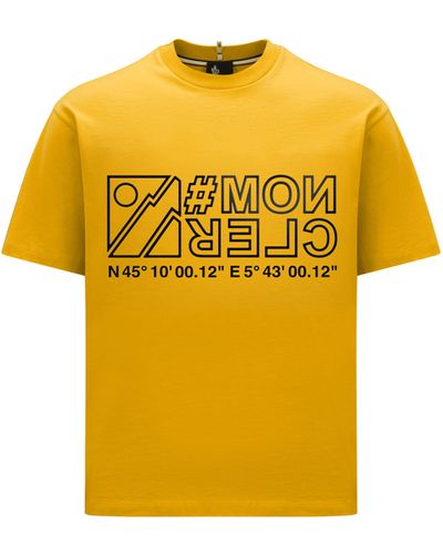 3 MONCLER GRENOBLE Logo T-shirt - Yellow