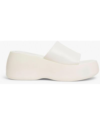 Monki White Chunky Platform Sandals