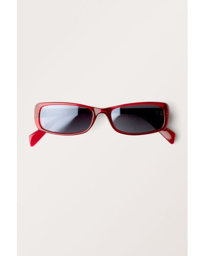 Monki Rectangular Sunglasses - White
