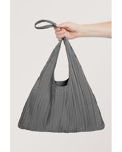 Monki Structured Slouchy Shoulder Bag - Grey