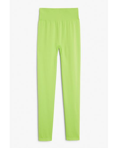 Monki Lime Green Seamless leggings