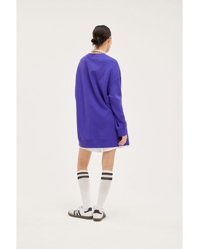 Monki Oversized Crewneck Sweater - Purple
