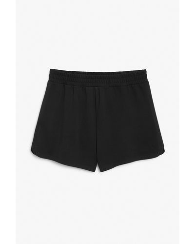 Monki Cotton Shorts - Black