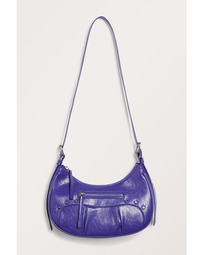 Monki Small Studded Hand Bag - Purple