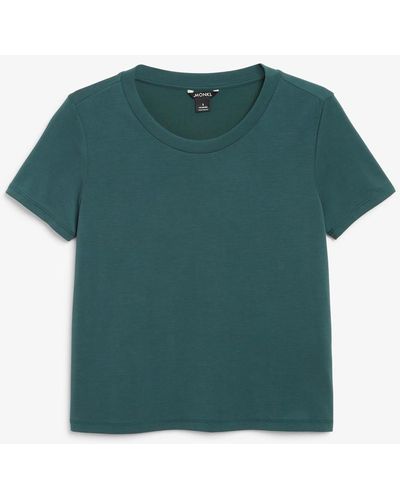 Monki Weiches t-shirt grün