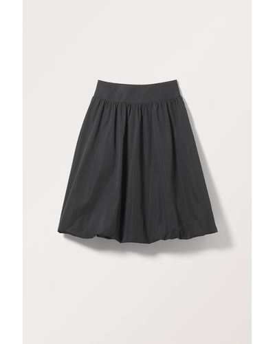 Monki Midi Puffy Skirt - Black
