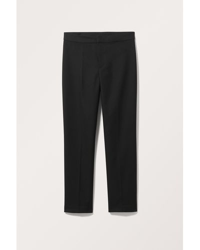 Monki Ankle Length Suit Trousers - Black