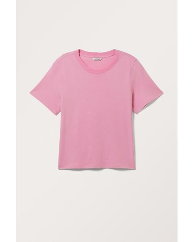 Monki T-Shirt Mit Grafikdruck - Pink