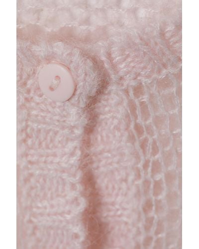Monki Regular Fit Knitted Cardigan - Pink