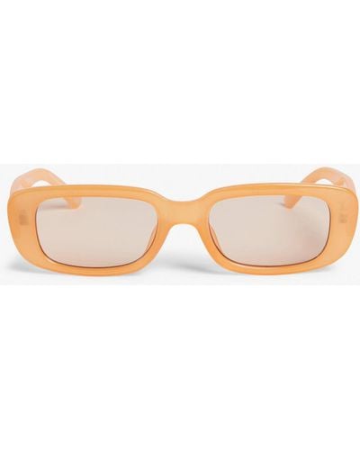 Monki Oval Framed Sunglasses - Pink