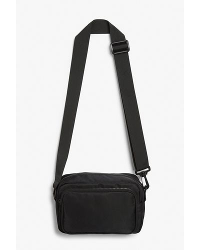 Monki Black Nylon Camera Bag