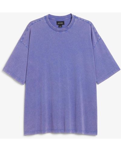 Monki Oversize-T-Shirt - Lila