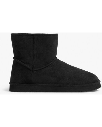 Monki Black Slipper Boots