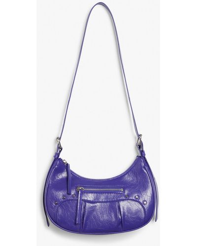 Monki Small Studded Hand Bag - Purple