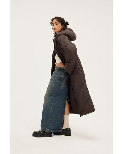 Monki oversized top padded coat