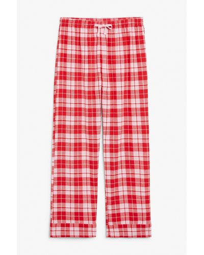 Monki Pyjama Trousers - Red