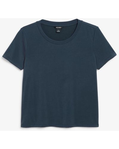 Monki Weiches t-shirt blau