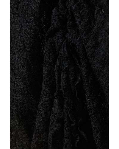 Monki Laced One Shoulder Mini Dress - Black