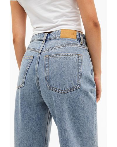 Monki Yoko High Waist Wide Jeans Tall - Blue