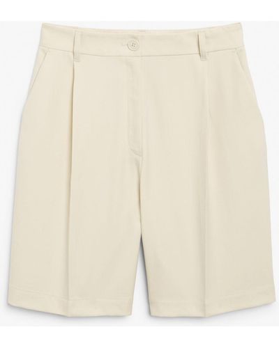 Monki Bermuda Shorts - Natural