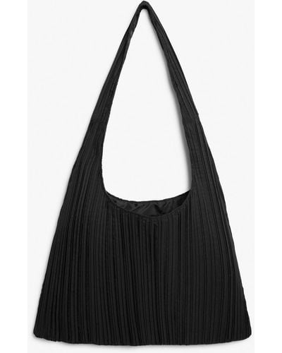 Monki Structured Slouchy Shoulder Bag - Black
