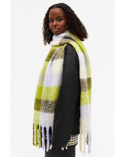 Monki Recycled Polyester Tassel Scarf - Multicolour