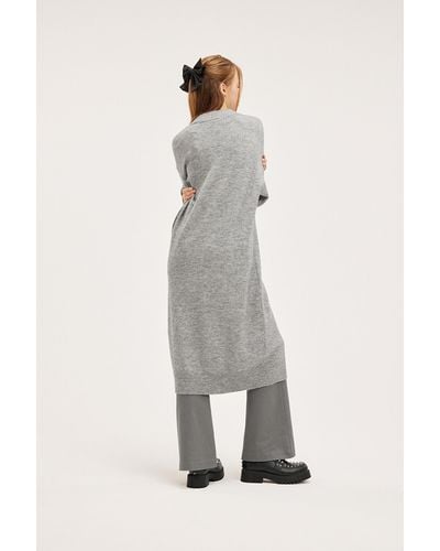 Monki Oversized Knit Dress - Grey