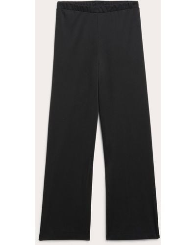 Monki Regular Fit Soft Pants - Black