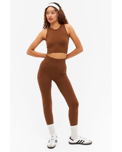 Monki Seamless leggings - Brown