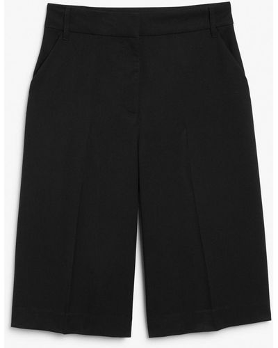 Monki Culotte Shorts - Black