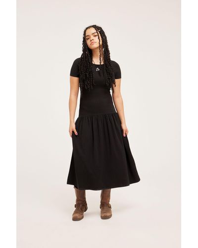 Monki Slim Fit Maxi Dress - Black