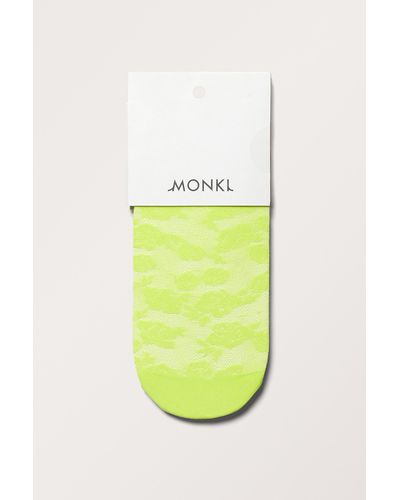 Monki Lace Knee Socks - White