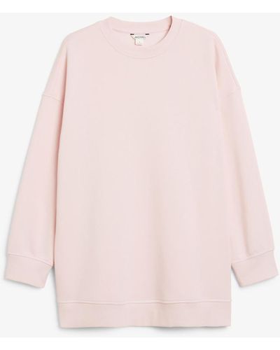 Monki Oversize-Pullover Mit Rundhalsausschnitt - Pink