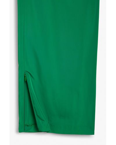 Monki Green Tracksuit Pants With Ankle Zip