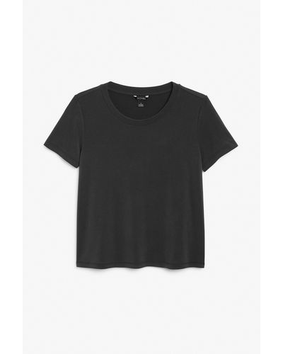 Monki Soft T-shirt - Black