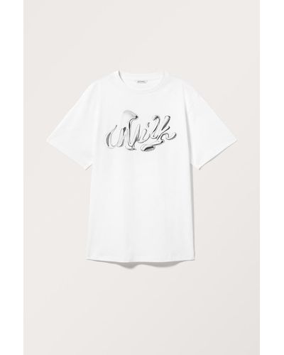 Monki Oversized-T-Shirt Zum Überwerfen - Weiß