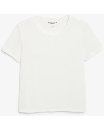 Monki Superweiches t-shirt weiß