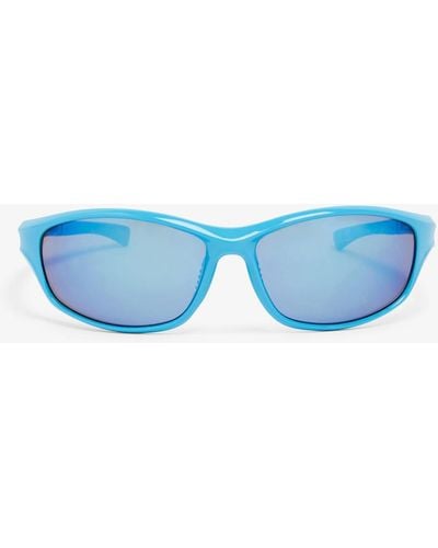 Monki Wrap-Around-Sonnenbrille - Blau